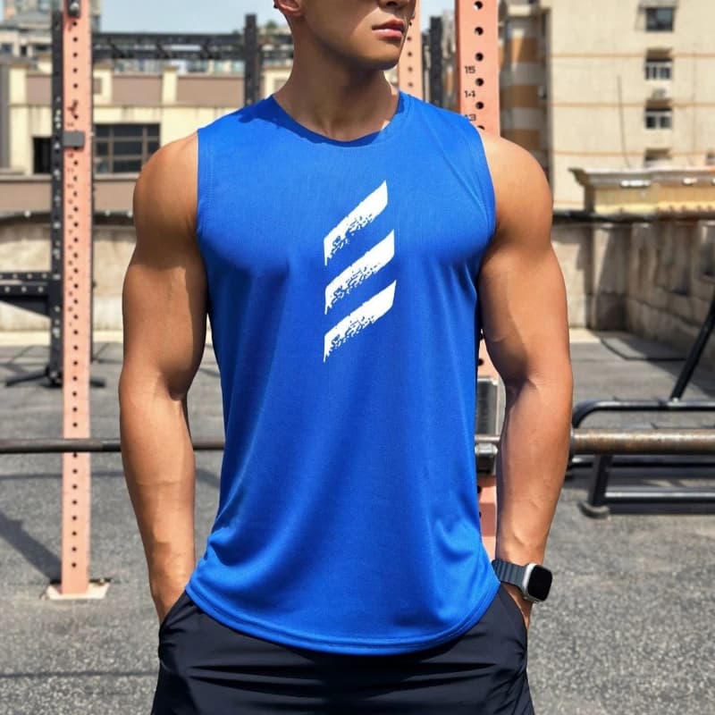 Men's Quick Dry Sleeveless Vest Tank Top Running Gym Muscle Top — image 2