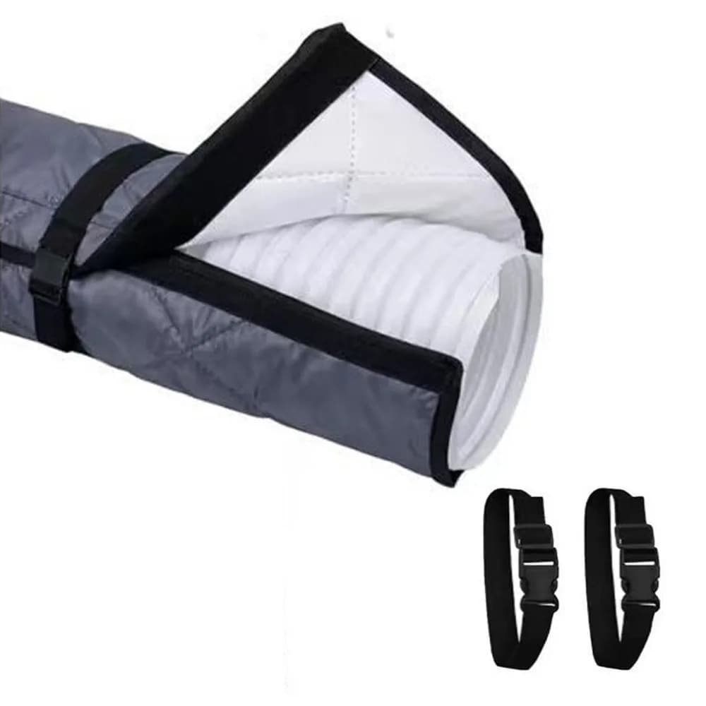 Air Conditioner Hose Cover Waterproof Insulation Heat Protection Adjustable — image 9
