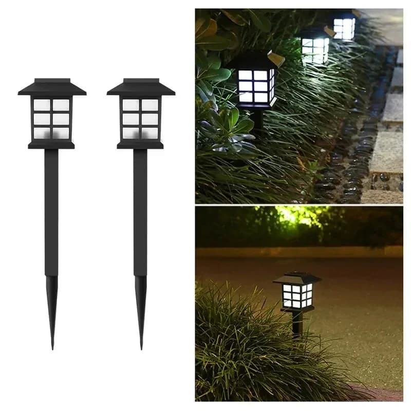 Solar Pathway Lights 2 Pack Outdoor Waterproof Garden Landscape Lamp — image 7