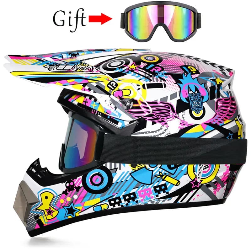 Kids Motocross Helmet Off-Road Downhill DH AM Cross Bike Helmet for Children — image 13