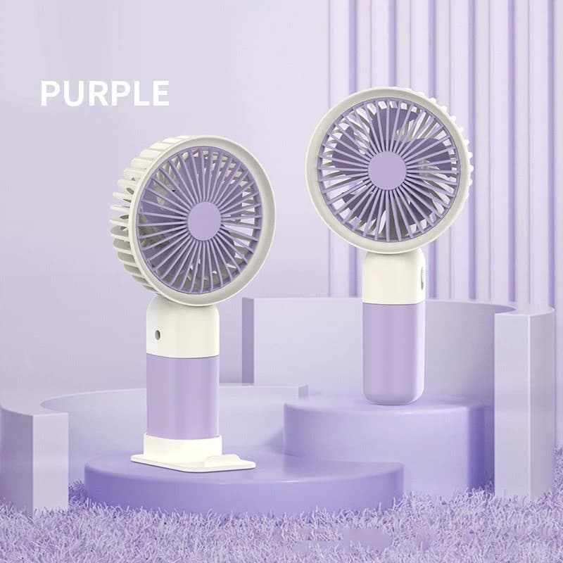 3-in-1 Portable Mini Handheld Fan USB Rechargeable Clip-On Desk Fan Quiet — image 7