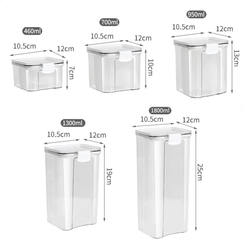 Sealed Jars Kitchen Grain Storage Organiser Moisture-Proof Plastic Large Box — image 8