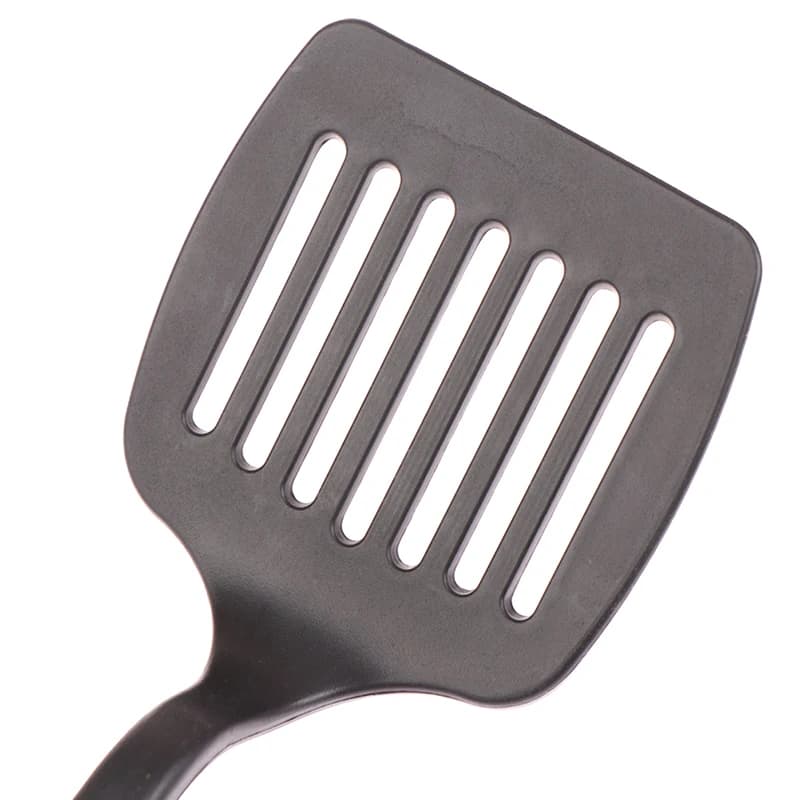 6 Pcs Nylon Multifunction Black Shovel Spoon Soup Ladle Spatula Set Non Stick — image 4
