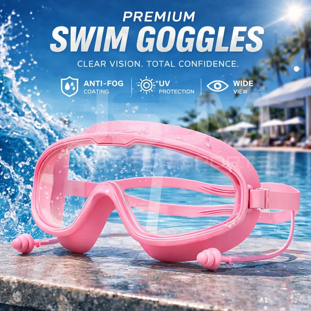 Adult Swimming Goggles Professional HD Wide View Anti-Fog UV Protection — image 11