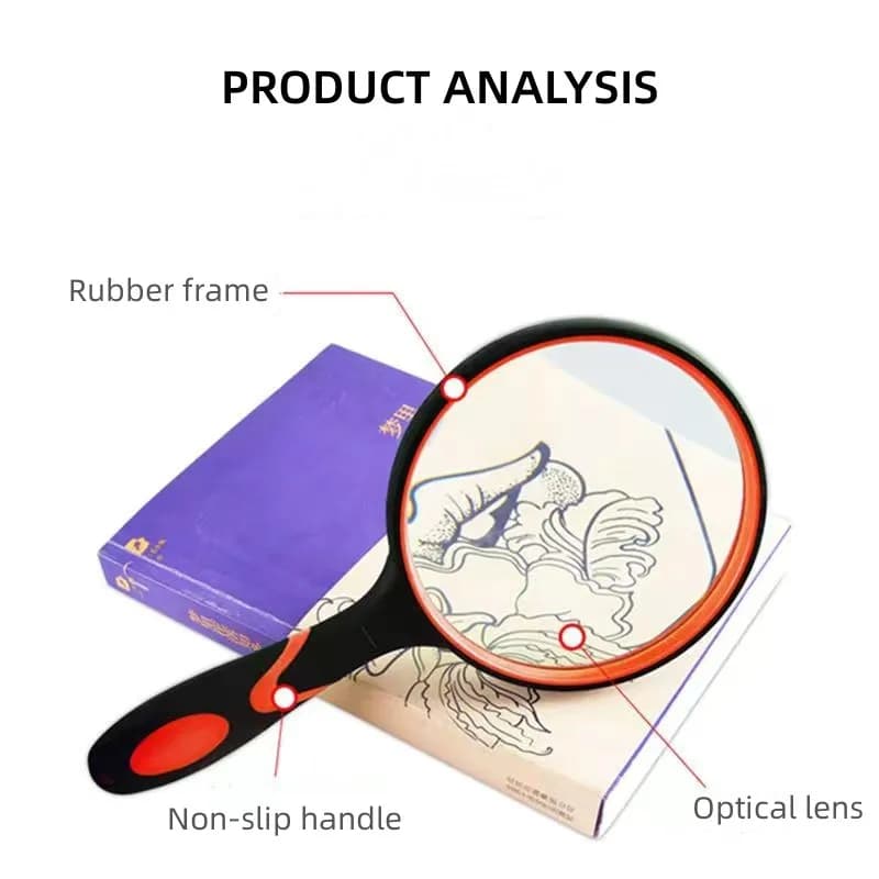 10X Magnifying Glass Handheld Reading Magnifier Seniors Kids New For Real Lens U — image 5