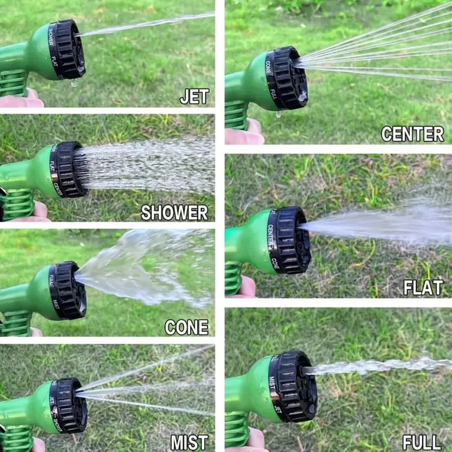 Retractable Garden Hose 25ft to 200ft High Pressure Multi-Function Car Wash Hose — image 6