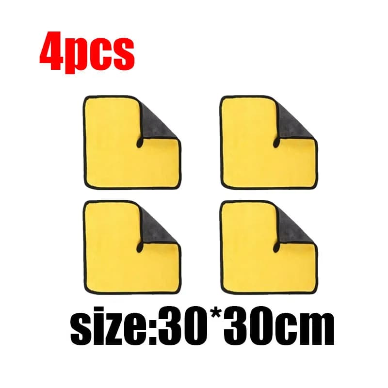 5 Pcs Microfibre Car Wash Towels Ultra Absorbent Coral Fleece Cleaning Cloths — image 13