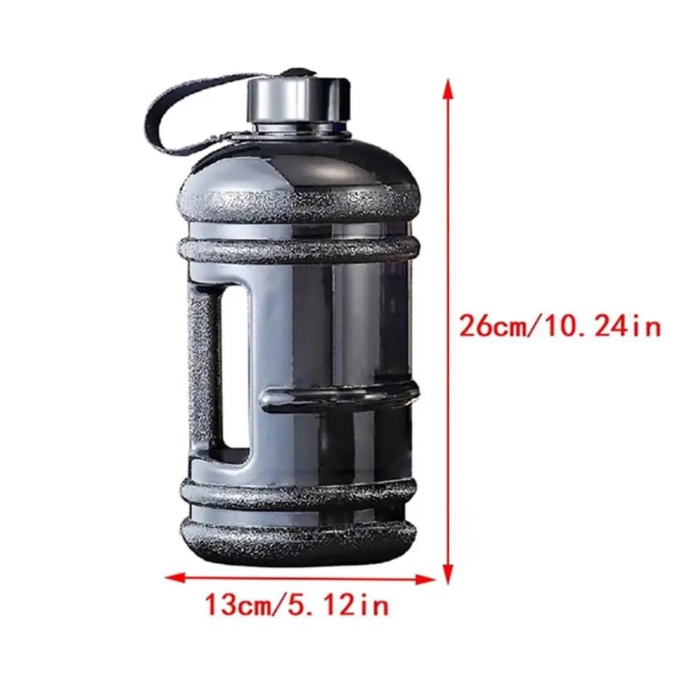 2L Sports Water Bottle with Handle PETG Gym Workout Shaker Training Bottle — image 6