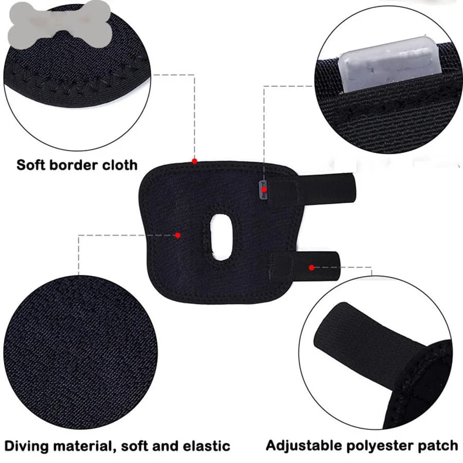 Dog Short Tube Joint Support Belt Post-Surgery Recovery Anti-Licking Leg Protector — image 2