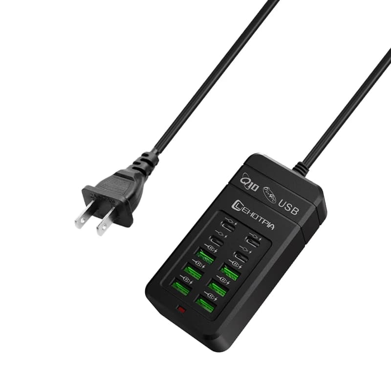USB Charger Power Strip 6 USB-A 4 USB-C Ports with 1.2m Extension Cord — image 8