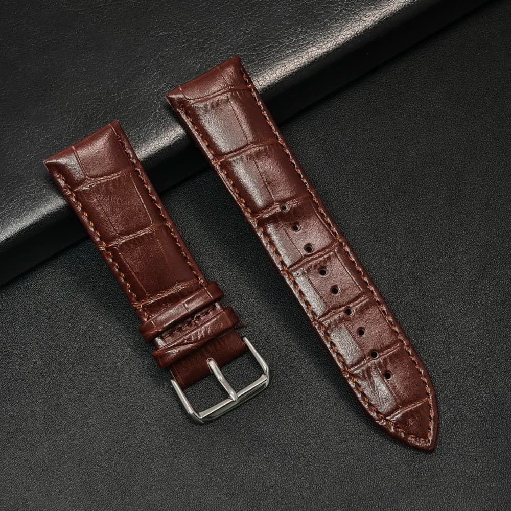 Leather Watch Strap 20mm 22mm Smartwatch Band Vintage 44mm — image 11