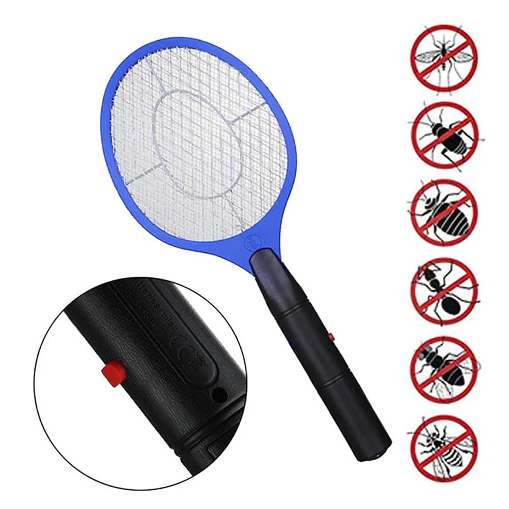 Electric Fly Insect Bug Zapper Handheld Racket Mosquito Killer Bat Swatter — image 9
