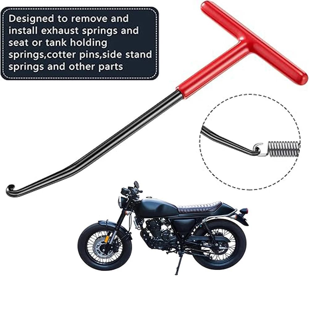 Exhaust Spring Hook Tool T Handle Puller Installer for Motorcycle & Bike Repair — image 2
