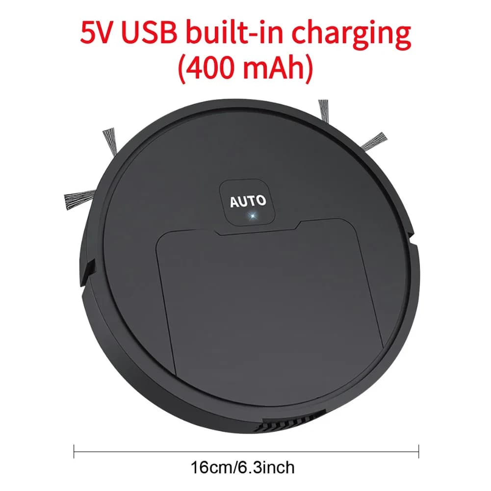 Mini Robot Vacuum Cleaner Automatic Smart Wireless Rechargeable Floor Sweeper — image 8