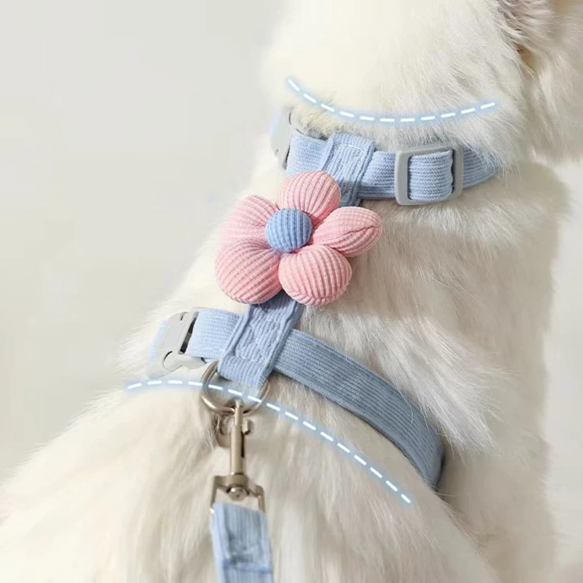 Cat Harness and Leash Set Adjustable Small Dog Pet Walking Strap New Sets for UK — image 3