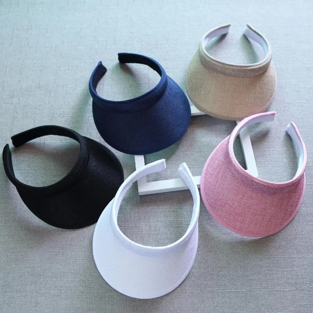 Unisex Cotton Linen Sun Hat Breathable Spring Summer Empty Top for Men Women — image 4