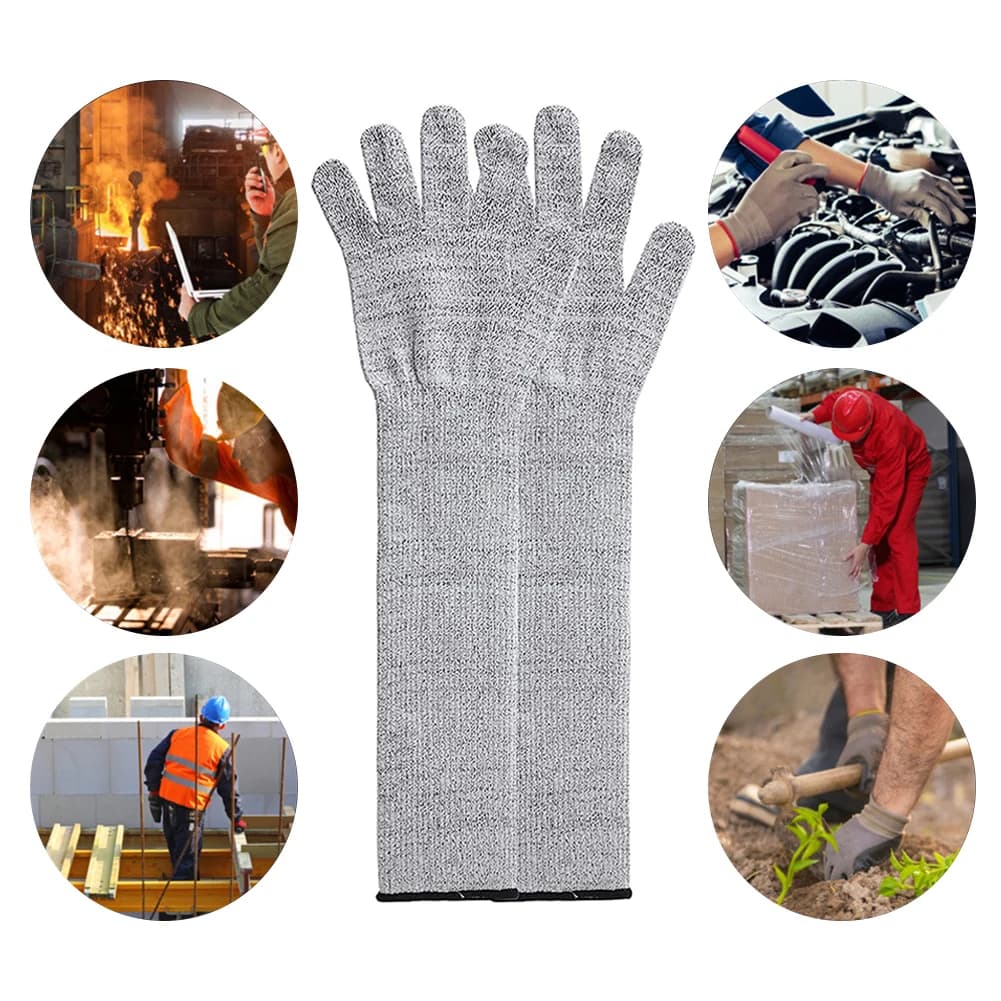 Cut Resistant Arm Sleeve Level 5 HPPE Breathable Food Grade 1 Pc — image 4