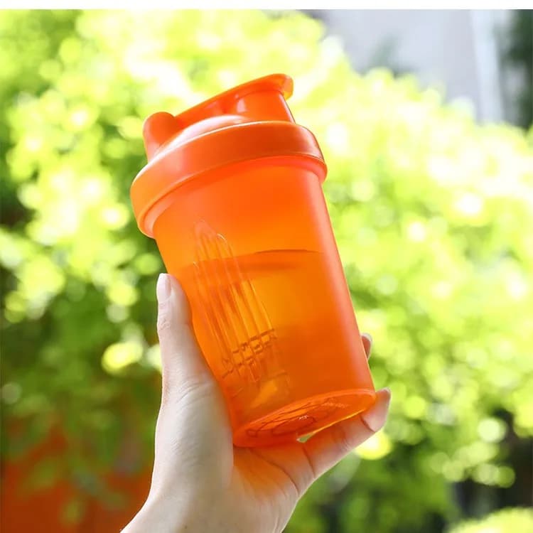 400ml Protein Shaker Bottle with Stainless Ball BPA Free Leakproof Plastic — image 11