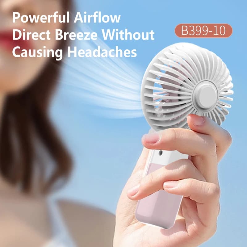 3-in-1 Portable Mini Handheld Fan USB Rechargeable Clip-On Desk Fan Quiet — image 4
