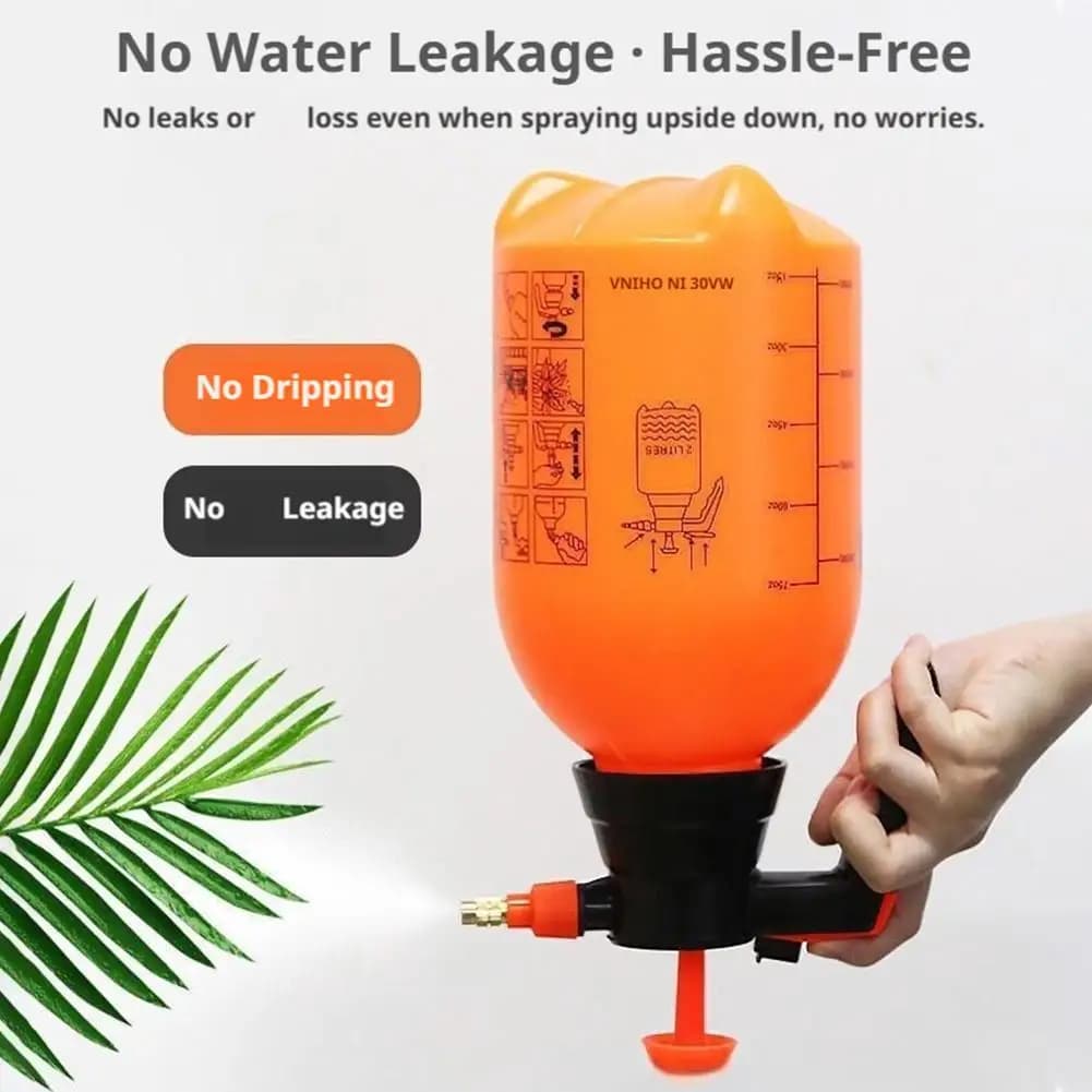 Handheld Pressure Garden Sprayer 0.8L 2L Pump Water Spray Bottle Adjustable — image 4
