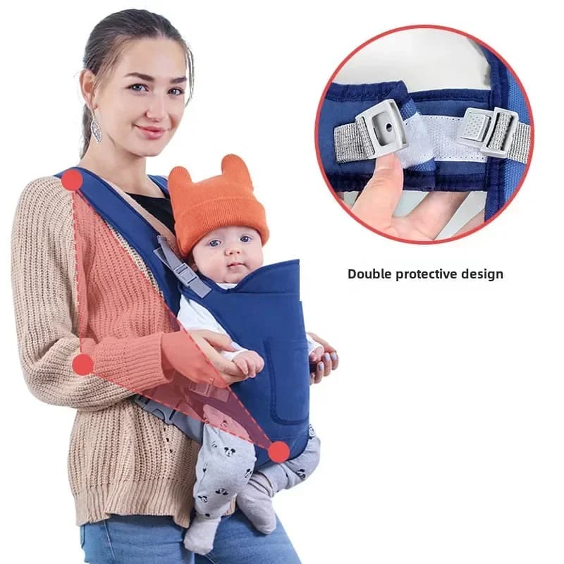Baby Carrier Sling Multifunctional Shoulder Wrap | 4 Ways Front & Back Carry UK — image 2