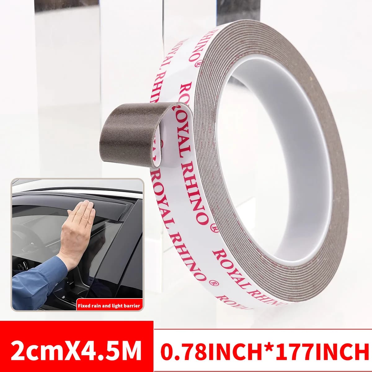 Extra Strong Double Sided Tape 450cm Adhesive for Car Mounting Tear Off — image 7