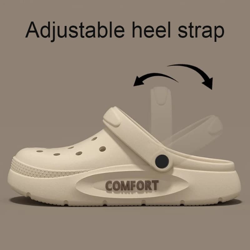 Women's Men's Summer Slippers Anti-Slip Couple Hollow Covered Toe Indoor — image 3