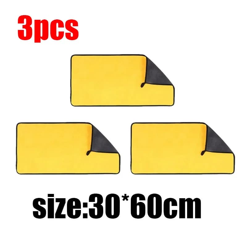 5 Pcs Microfibre Car Wash Towels Ultra Absorbent Coral Fleece Cleaning Cloths — image 20