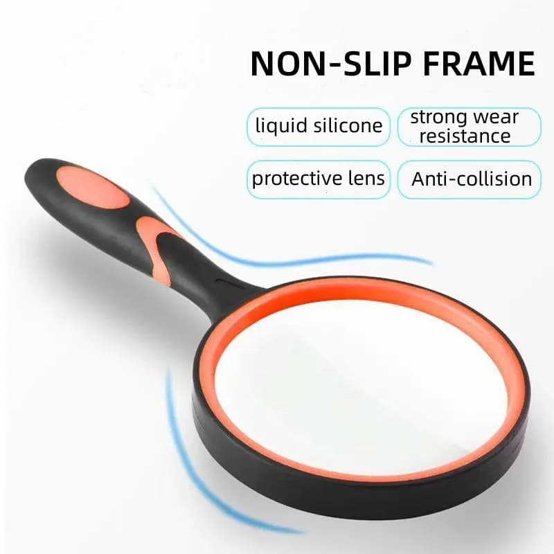 10X Magnifying Glass Handheld Reading Magnifier Seniors Kids New For Real Lens U — image 2
