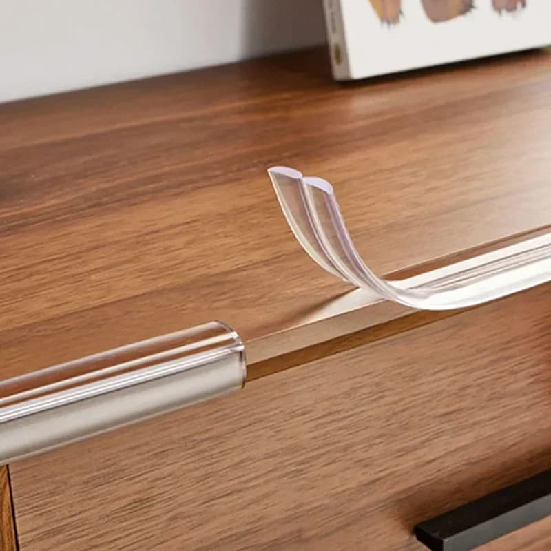 Baby Safety Table Edge Guard Furniture Corner Protector Strip New Transparent UK — image 3