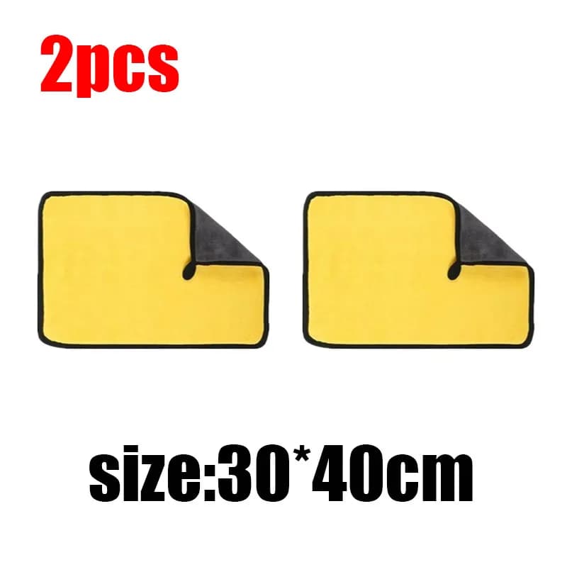 5 Pcs Microfibre Car Wash Towels Ultra Absorbent Coral Fleece Cleaning Cloths — image 12