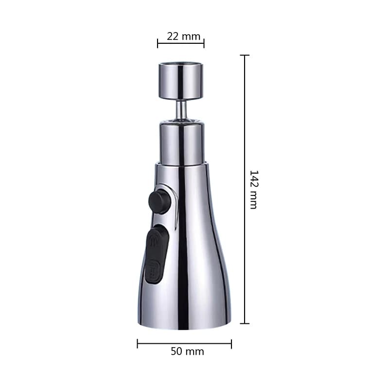 3-in-1 Kitchen Faucet Extender 360° Rotating Tap Sprayer Multi-Mode Water Nozzle — image 6