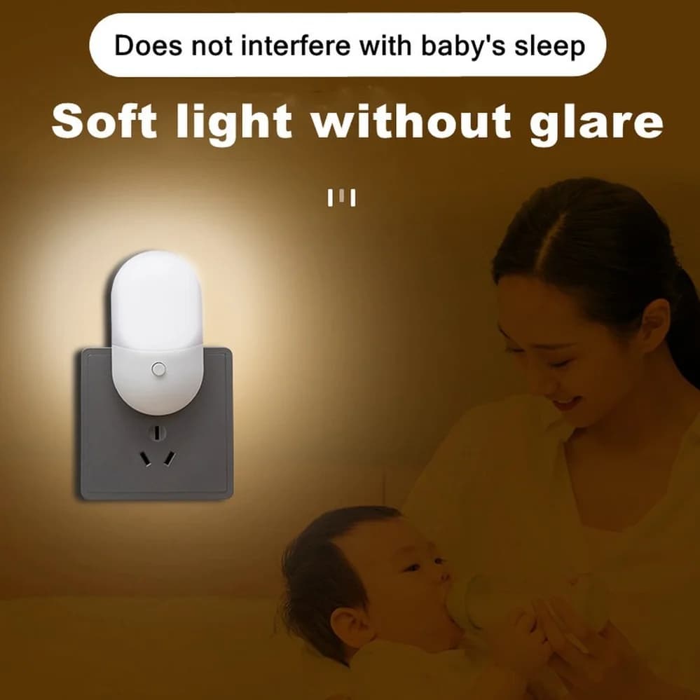 LED Bedside Night Light Lamp for Children's Bedroom | 85-265V EU US Plug Gift — image 2