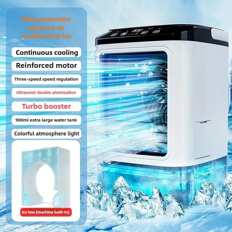 USB Desktop Mist Fan Mini Water Cooling Air Cooler Humidifier UK — image 5