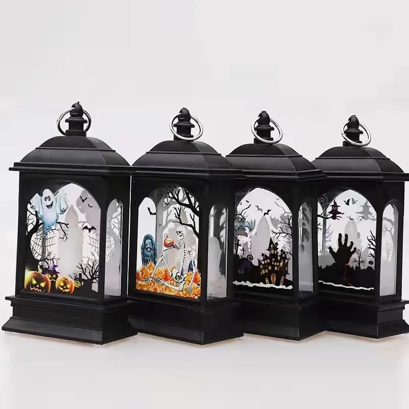 Halloween Pumpkin Ghost Castle Lantern LED Jack-O-Lantern Decoration Lamp UK — image 5