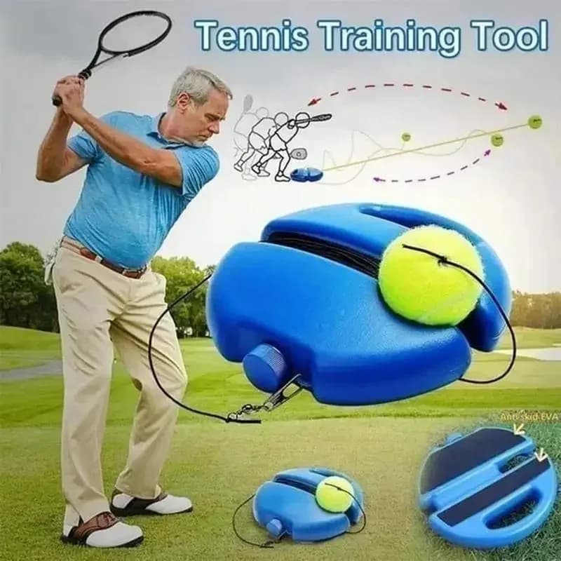 Tennis Trainer with Ball Rebounder Set Self Training for Beginners — image 2