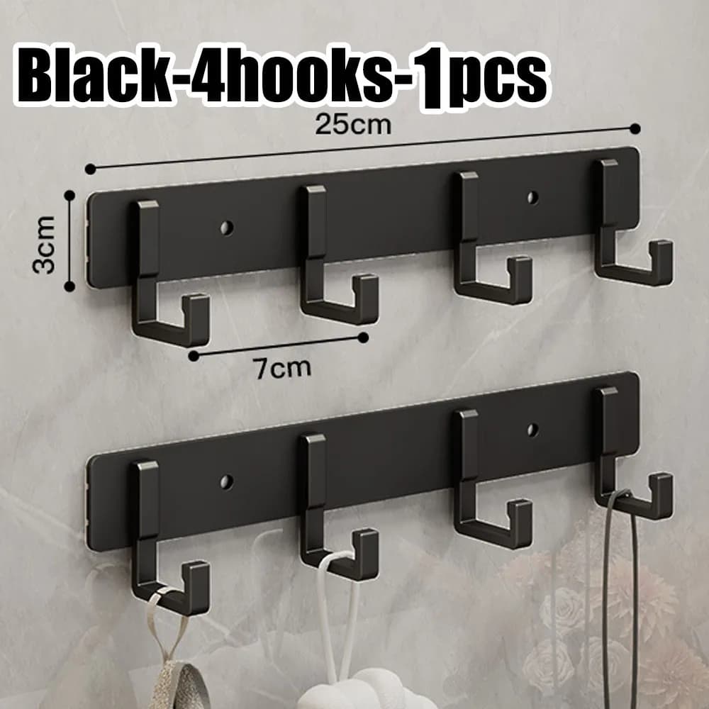 Aluminum Punch-Free Hooks Kitchen Storage Towel Hangers New Space Are Easy New U — image 20