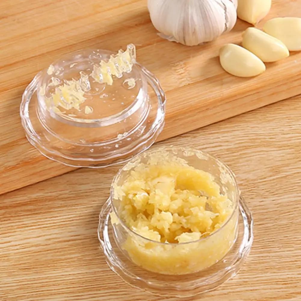 Garlic Presser Mincer Twist Crusher Manual Plastic Kitchen Gadget — image 4