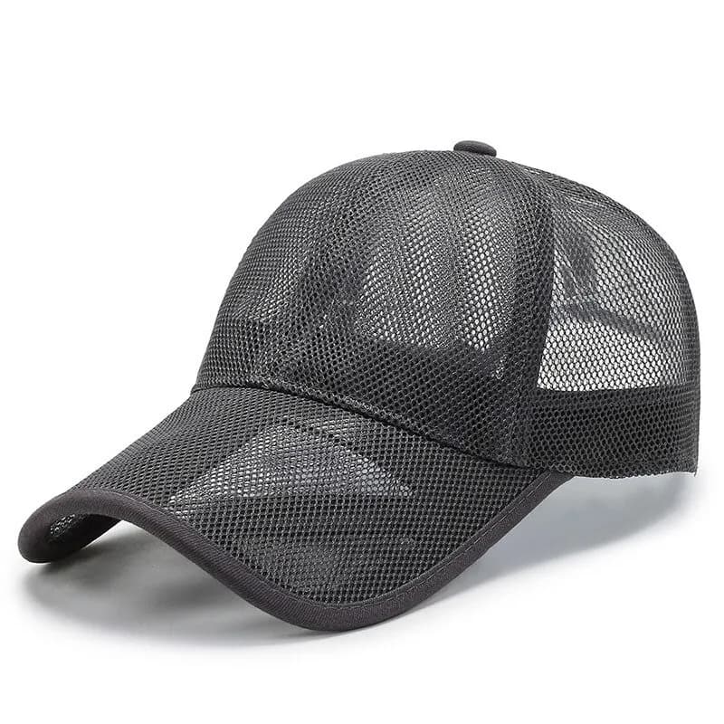 Men's Summer Mesh Baseball Cap Breathable Openwork Brim Hat Outdoor Sports — image 9