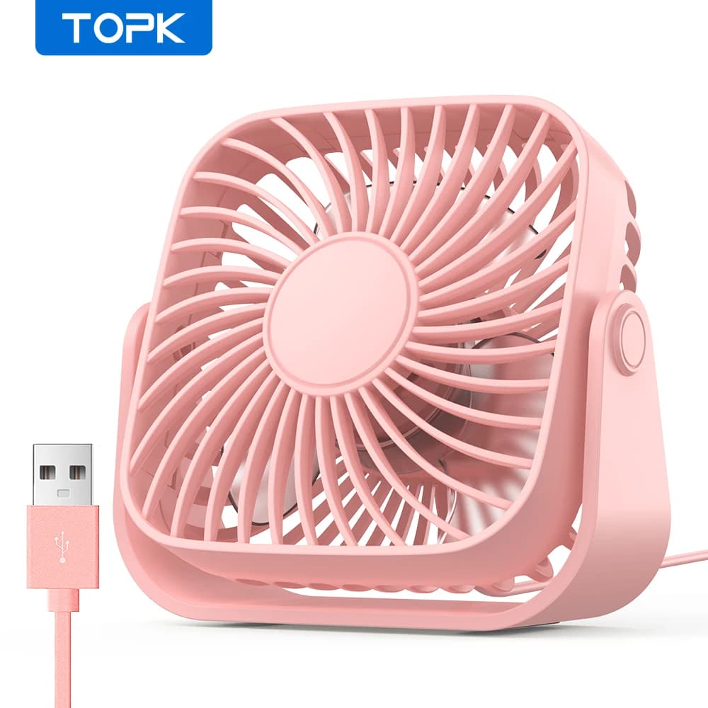 USB Mini Portable Fan 4 Inch 3 Speed Quiet Desk Table Personal UK — image 11