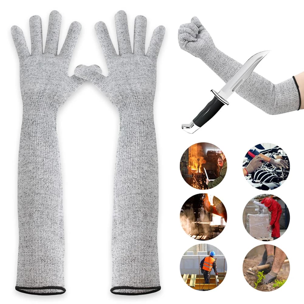 Cut Resistant Arm Sleeve Level 5 HPPE Breathable Food Grade 1 Pc — image 2