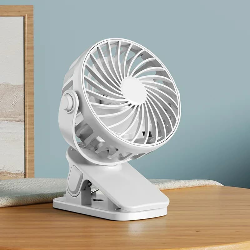 720° Rotatable Clip Fan Portable Mini Cooler USB Rechargeable New Built Night UK — image 10