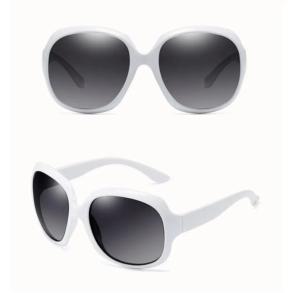 Polarised Sunglasses Women Square UV400 Vintage Oversized Shades — image 7