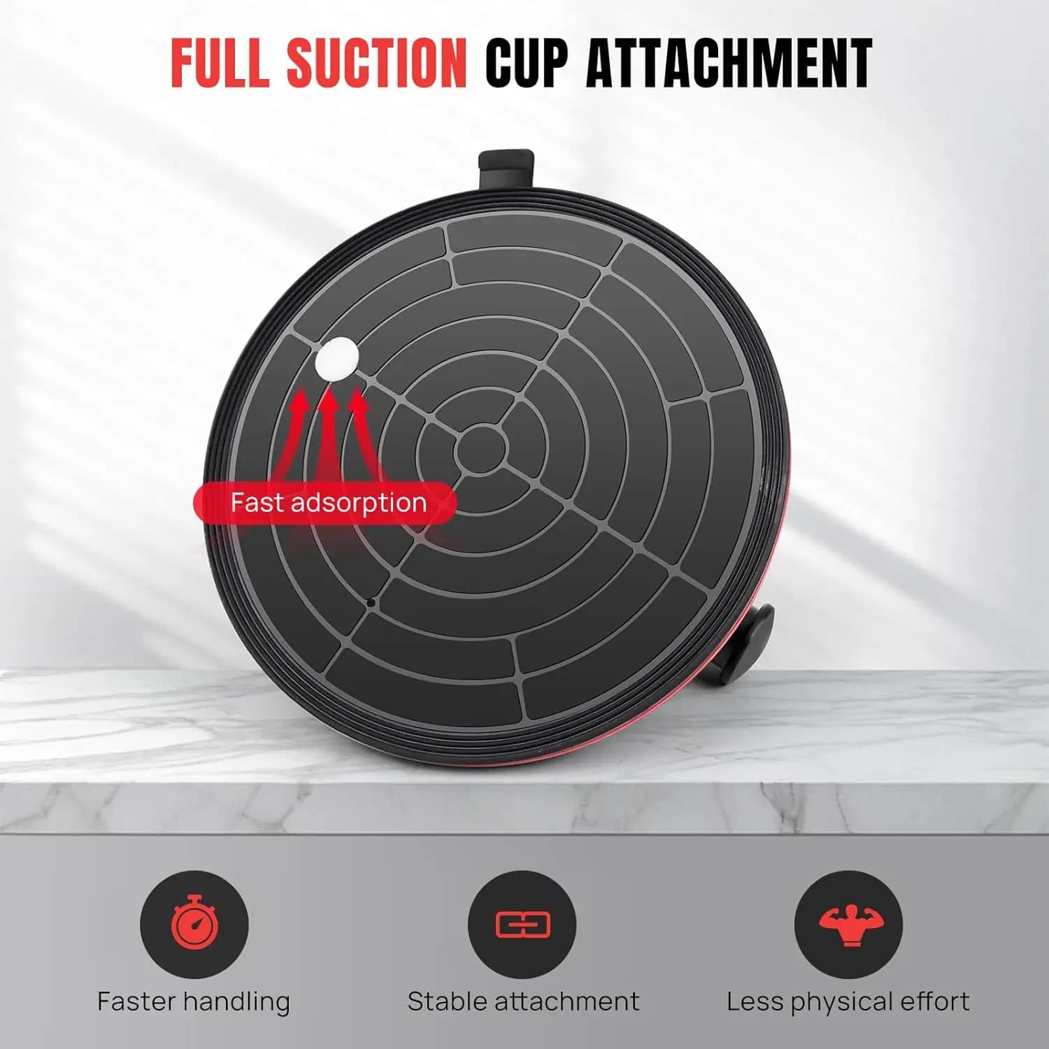 Glass Suction Cup Lifters 8'' 2-Pack Vacuum Lifts 200KG Load New Suckers with UK — image 5