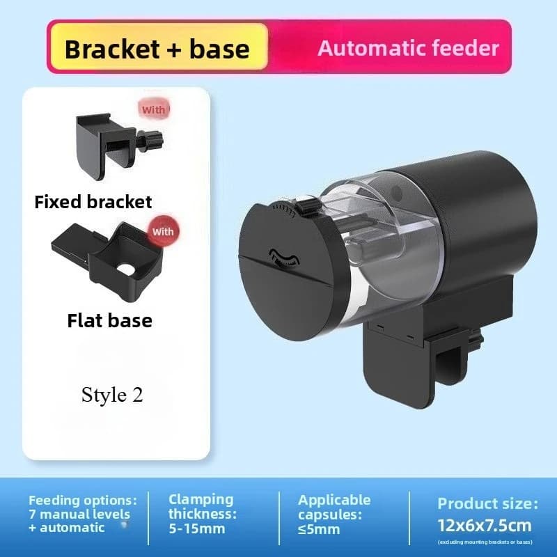 Automatic Fish Feeder 100ml Battery Powered Programmable Timer Aquarium — image 9