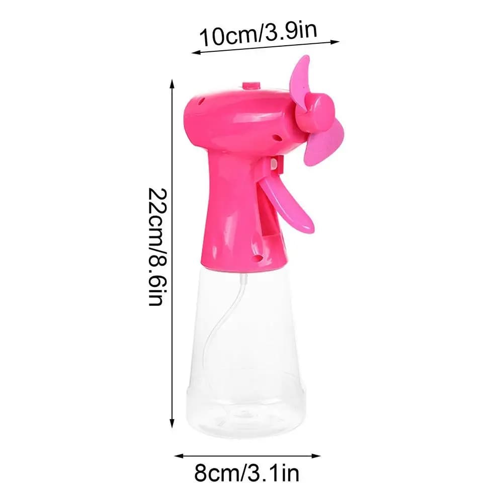 Portable Fan with Mist Water Spray Cooling Fan Battery Operated Personal — image 8