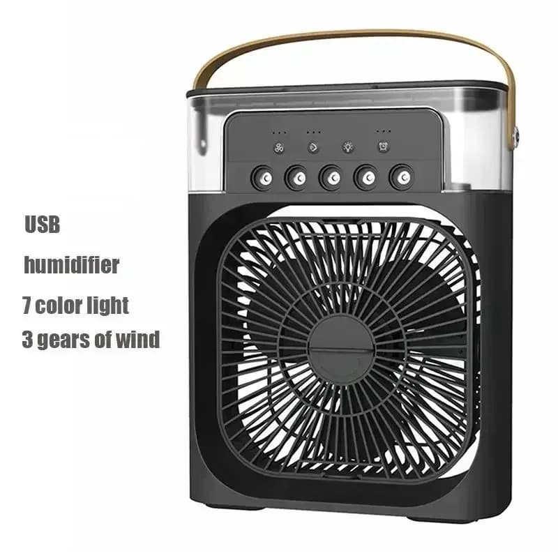 3 In 1 Air Cooler Fan Humidifier LED Night Light Portable New Conditioner Small — image 8