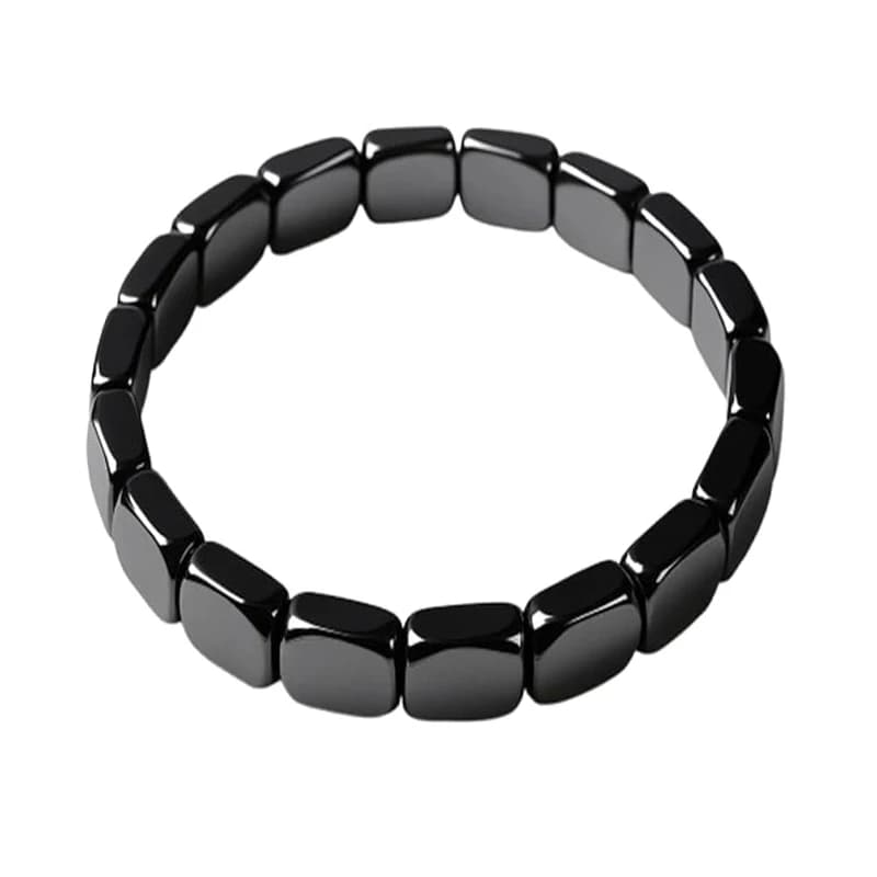 Hematite Healing Bracelet Black Gallstone Elastic Bracelet Men Gift New For Life — image 4