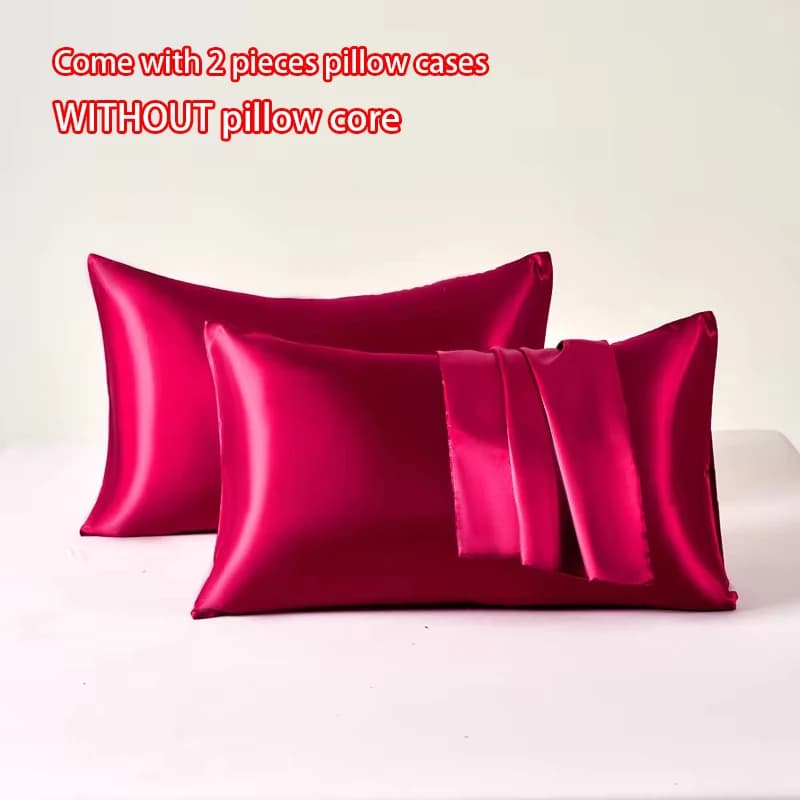 Satin Pillowcase Set of 2 Soft Breathable Cooling Pillow Covers | 2 Pcs — image 12