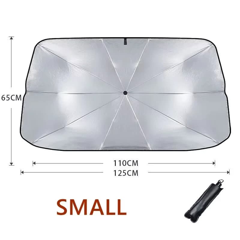 Car Windshield Sun Shade Foldable Reflective UV Protection Front Window Cover — image 8